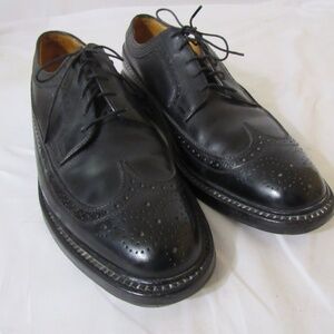 Florsheim Dress Shoes Men 11C Imperial Longwing Black Leather 365010
